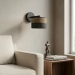 EMIBIG KARBON K1 BL BROWN Fekete Beltéri Fali lámpa E27 IP20 EB-1653-K1