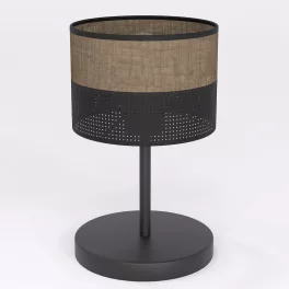   EMIBIG KARBON LN1 BL BROWN Fekete Beltéri Asztali lámpa E27 IP20 EB-1653-LN1
