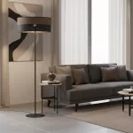 EMIBIG KARBON LP1 BL BROWN Fekete Beltéri Állólámpa E27 IP20 EB-1653-LP1