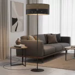 EMIBIG KARBON LP1 BL BROWN Fekete Beltéri Állólámpa E27 IP20 EB-1653-LP1