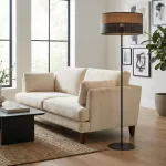 EMIBIG KARBON LP1 BL BROWN Fekete Beltéri Állólámpa E27 IP20 EB-1653-LP1