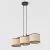 EMIBIG ECO 3 BL RATTAN Fekete Beltéri Függőlámpa E27 IP20 EB-1654-3
