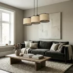 EMIBIG ECO 3 BL RATTAN Fekete Beltéri Függőlámpa E27 IP20 EB-1654-3