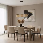 EMIBIG ECO 3 BL RATTAN Fekete Beltéri Függőlámpa E27 IP20 EB-1654-3