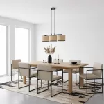 EMIBIG ECO 3 BL RATTAN Fekete Beltéri Függőlámpa E27 IP20 EB-1654-3