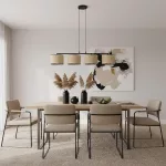 EMIBIG ECO 4 BL RATTAN Fekete Beltéri Függőlámpa E27 IP20 EB-1654-4