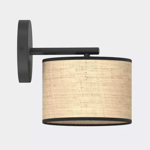 EMIBIG ECO K1 BL RATTAN Fekete Beltéri Fali lámpa E27 IP20 EB-1654-K1