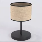 EMIBIG ECO LN1 BL RATTAN Fekete Beltéri Asztali lámpa E27 IP20 EB-1654-LN1
