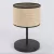 EMIBIG ECO LN1 BL RATTAN Fekete Beltéri Asztali lámpa E27 IP20 EB-1654-LN1