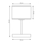 EMIBIG ECO LN1 BL RATTAN Fekete Beltéri Asztali lámpa E27 IP20 EB-1654-LN1