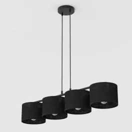   EMIBIG ECO 4 BL BLACK Fekete Beltéri Függőlámpa E27 IP20 EB-1655-4