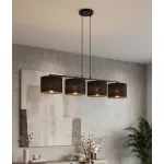 EMIBIG ECO 4 BL BLACK Fekete Beltéri Függőlámpa E27 IP20 EB-1655-4