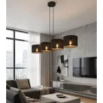 EMIBIG ECO 4 BL BLACK Fekete Beltéri Függőlámpa E27 IP20 EB-1655-4