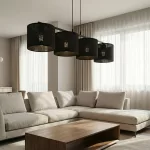 EMIBIG ECO 4 BL BLACK Fekete Beltéri Függőlámpa E27 IP20 EB-1655-4