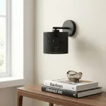 EMIBIG ECO K1 BL BLACK Fekete Beltéri Fali lámpa E27 IP20 EB-1655-K1