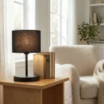 EMIBIG ECO LN1 BL BLACK Fekete Beltéri Asztali lámpa E27 IP20 EB-1655-LN1