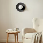 EMIBIG CALMA K1 BLACK S Fekete Beltéri Fali lámpa G9 IP20 EB-1658-K1