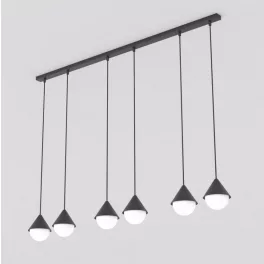   EMIBIG GIRO 6 PREM BLACK Fekete Beltéri Függőlámpa G9 IP20 EB-1661-4