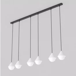   EMIBIG GIRO 6 PREM BLACK WHITE Fekete Beltéri Függőlámpa G9 IP20 EB-1662-4