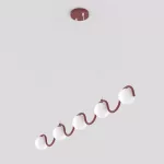 EMIBIG SINUS 5 BURGUNDY Bordó Beltéri Függőlámpa G9 IP20 EB-1666-5