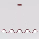 EMIBIG SINUS 5 BURGUNDY Bordó Beltéri Függőlámpa G9 IP20 EB-1666-5