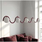 EMIBIG SINUS 5 BURGUNDY Bordó Beltéri Függőlámpa G9 IP20 EB-1666-5