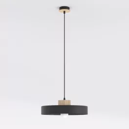   EMIBIG KIVI 1L BLACK Fekete Beltéri Függőlámpa E27 IP20 EB-1667-1L