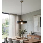EMIBIG KIVI 1L BLACK Fekete Beltéri Függőlámpa E27 IP20 EB-1667-1L
