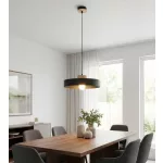 EMIBIG KIVI 1L BLACK Fekete Beltéri Függőlámpa E27 IP20 EB-1667-1L