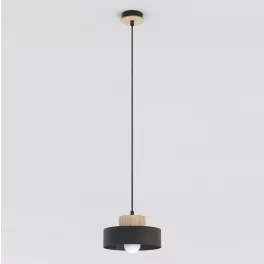   EMIBIG KIVI 1S BLACK Fekete Beltéri Függőlámpa E27 IP20 EB-1667-1S