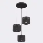 EMIBIG LUX 3 BLACK PREM Fekete Beltéri Függőlámpa E27 IP20 EB-1670-3PREM