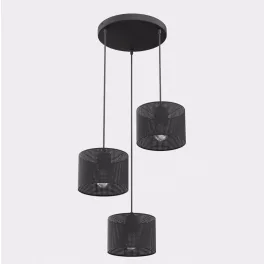   EMIBIG LUX 3 BLACK PREM Fekete Beltéri Függőlámpa E27 IP20 EB-1670-3PREM
