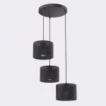 EMIBIG LUX 3 BLACK PREM Fekete Beltéri Függőlámpa E27 IP20 EB-1670-3PREM