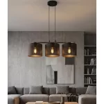 EMIBIG LUX 3 BLACK Fekete Beltéri Függőlámpa E27 IP20 EB-1670-3