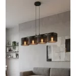 EMIBIG LUX 4 BLACK Fekete Beltéri Függőlámpa E27 IP20 EB-1670-4