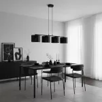 EMIBIG LUX 4 BLACK Fekete Beltéri Függőlámpa E27 IP20 EB-1670-4
