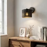 EMIBIG LUX K1 BLACK Fekete Beltéri Fali lámpa E27 IP20 EB-1670-K1