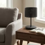EMIBIG LUX LN1 BLACK Fekete Beltéri Asztali lámpa E27 IP20 EB-1670-LN1