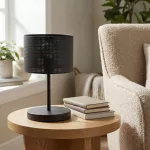 EMIBIG LUX LN1 BLACK Fekete Beltéri Asztali lámpa E27 IP20 EB-1670-LN1