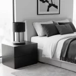 EMIBIG LUX LN1 BLACK Fekete Beltéri Asztali lámpa E27 IP20 EB-1670-LN1