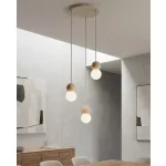 EMIBIG LOOP 3 MOKKA Bézs Beltéri Függőlámpa G9 IP20 EB-1673-3