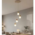 EMIBIG LOOP 4 MOKKA Bézs Beltéri Függőlámpa G9 IP20 EB-1673-4