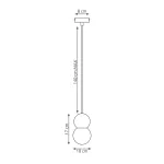 EMIBIG LOOP 1 WHITE Fehér Beltéri Függőlámpa G9 IP20 EB-1674-1