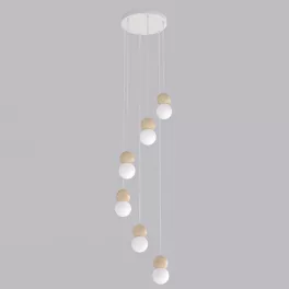   EMIBIG LOOP 6 WHITE Fehér Beltéri Függőlámpa G9 IP20 EB-1674-6