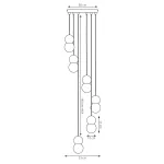 EMIBIG LOOP 6 WHITE Fehér Beltéri Függőlámpa G9 IP20 EB-1674-6