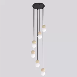   EMIBIG LOOP 6 BLACK Fekete Beltéri Függőlámpa G9 IP20 EB-1675-6