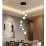 EMIBIG LOOP 6 BLACK Fekete Beltéri Függőlámpa G9 IP20 EB-1675-6