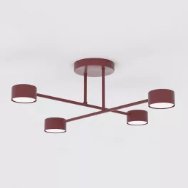   EMIBIG HALO 4 BURGUNDY Bordó Beltéri Mennyezeti lámpa GX53 IP20 EB-1681-4