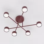 EMIBIG HALO 6 BURGUNDY Bordó Beltéri Mennyezeti lámpa GX53 IP20 EB-1681-6
