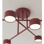 EMIBIG HALO 6 BURGUNDY Bordó Beltéri Mennyezeti lámpa GX53 IP20 EB-1681-6